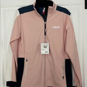 Swix Women's Pink and Navy Jacket